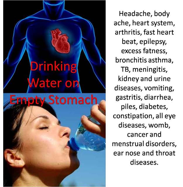 DRINK WATER ON EMPTY STOMACH