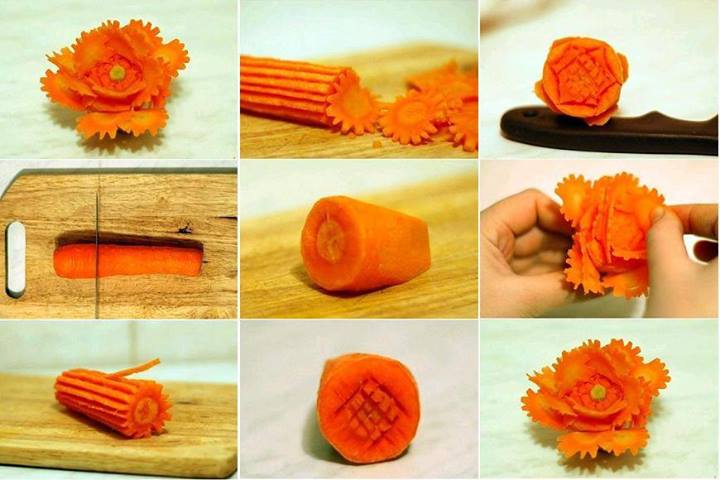 DIY Carrot flower