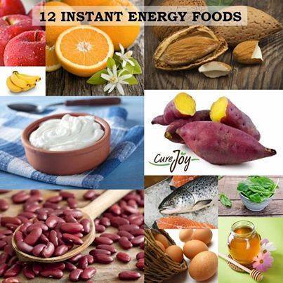 12 Instant Energy Foods You Need