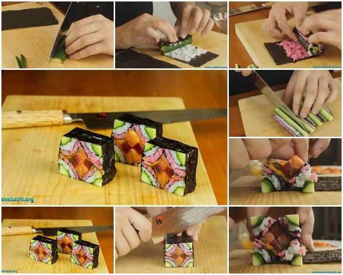 Mosaic Sushi Making Tutorial