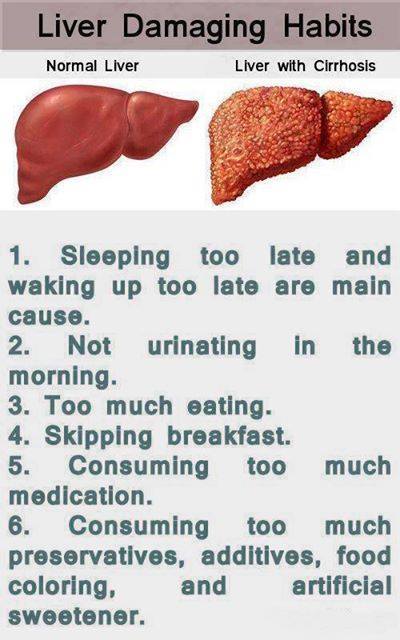 Liver Damaging Habits