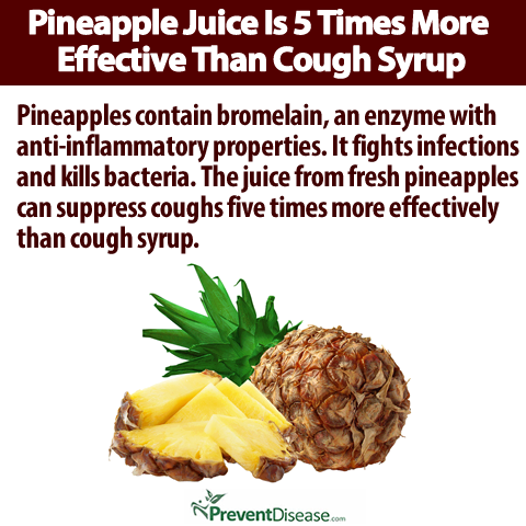 Pineapple Juice is 5 Times More Effective Than Cough Syrup