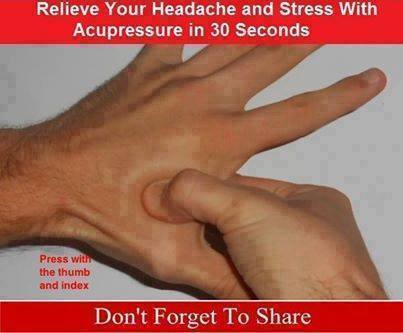 Relieve Your Headache and Stress With Acupressure in 30 Seconds